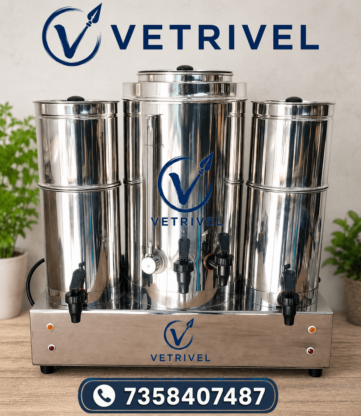 Manual Tea, Coffee & Milk Vending Machine