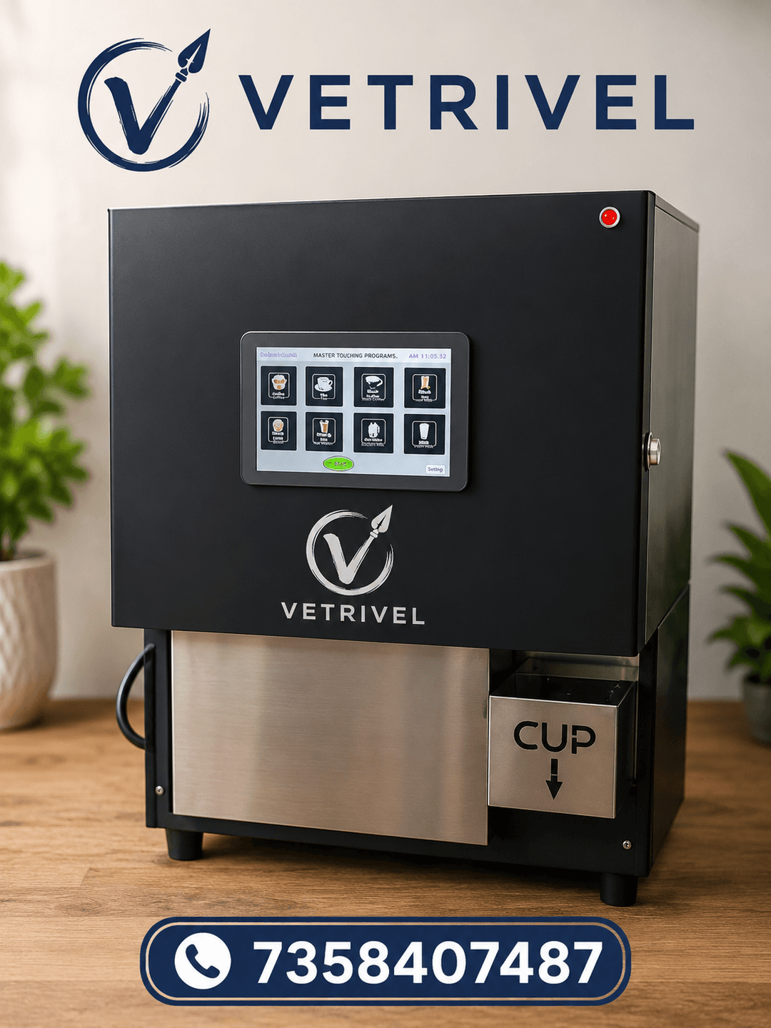 Touch Screen Coffee Vending Machine